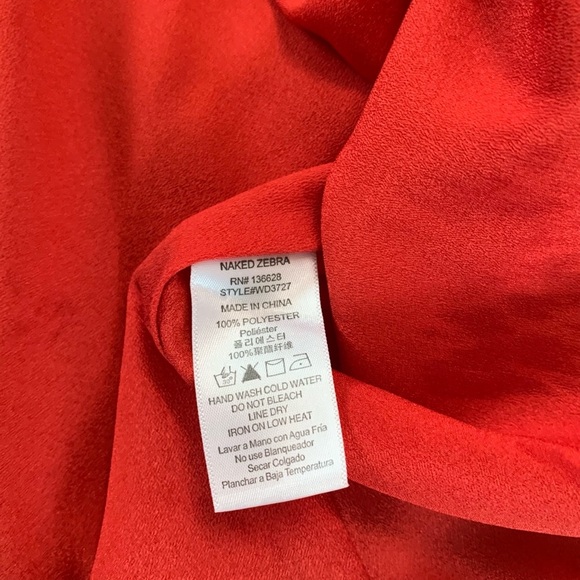 Naked Zebra Spaghetti Strap Mini Dress Size Small - Picture 12 of 14